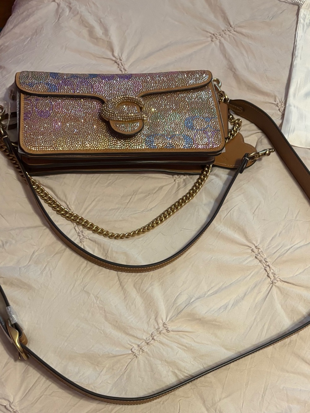 Tabby Shoulder Bag 26 In Crystal Signature - Picture 12 of 15